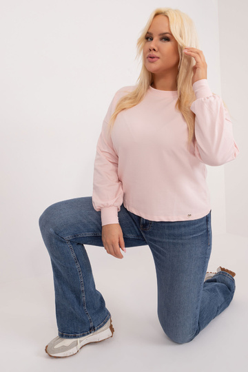 Světle růžová mikina větší...