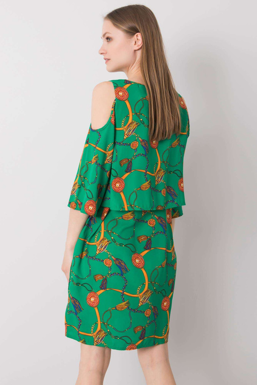 Zelené šaty s potisky Maresol RUE PARIS