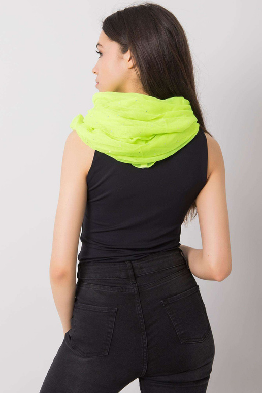 Fluo žlutý komín s lesklou aplikací