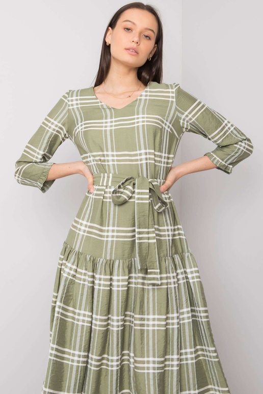 Zelené kostkované šaty Giana
