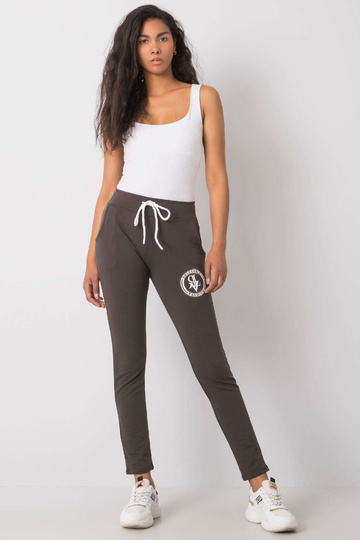 Tmavé khaki kalhoty Cynthia