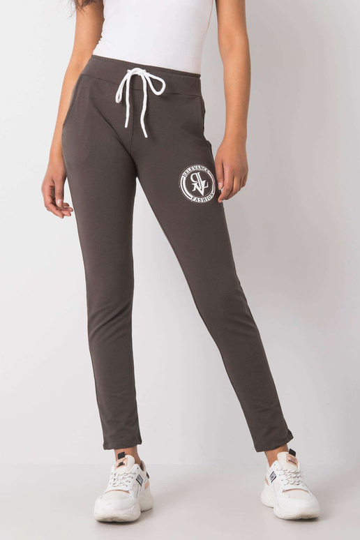 Tmavé khaki kalhoty Cynthia