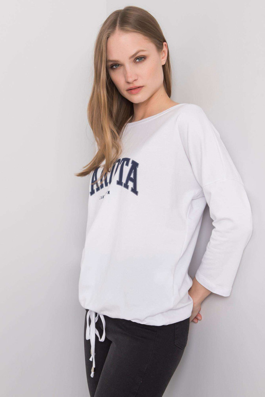 Bílá halenka s potiskem Rosita RUE PARIS