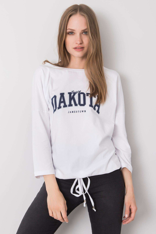 Bílá halenka s potiskem Rosita RUE PARIS