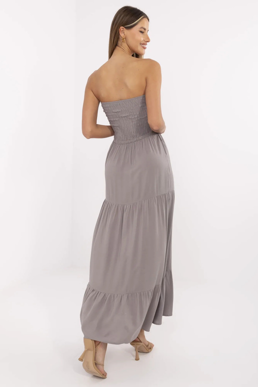 Šedé maxi šaty Giuseppina FRESH MADE