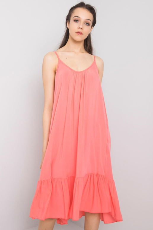 Madilyn OCH BELLA Coral Ruffle šaty