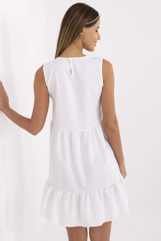 Andre RUE PARIS bílé volánové šaty