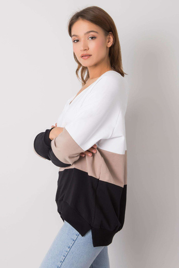 Černo-béžová mikina Lotta...