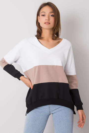 Černo-béžová mikina Lotta... 2