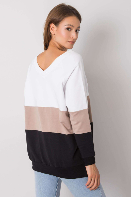 Černo-béžová mikina Lotta RUE PARIS