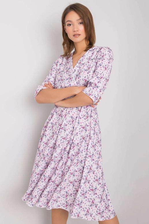 Zářivě fialové květinové šaty Basilie...