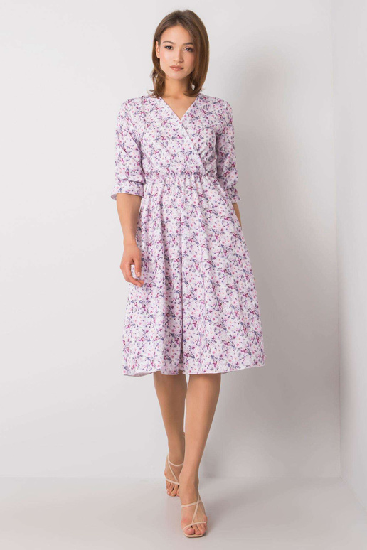 Zářivě fialové květinové šaty Basilie...