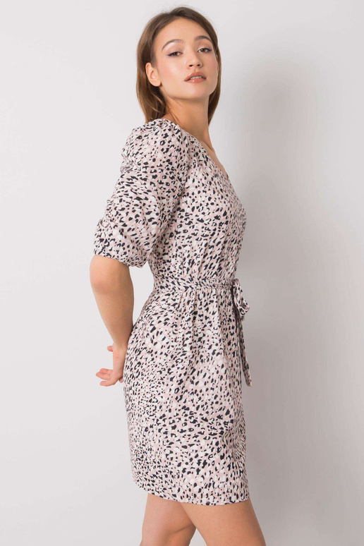 Špinavé růžové šaty s potisky Jianna