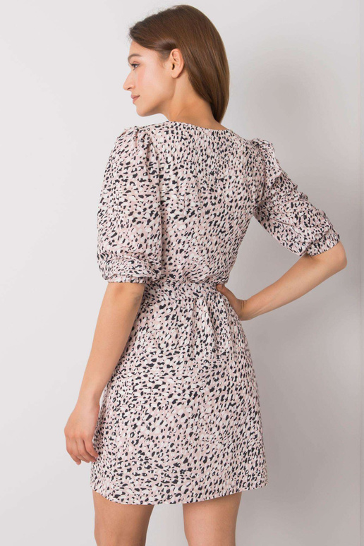 Špinavé růžové šaty s potisky Jianna