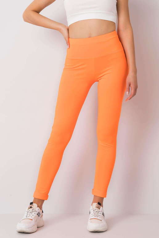 Fluo oranžové sportovní legíny Leffy