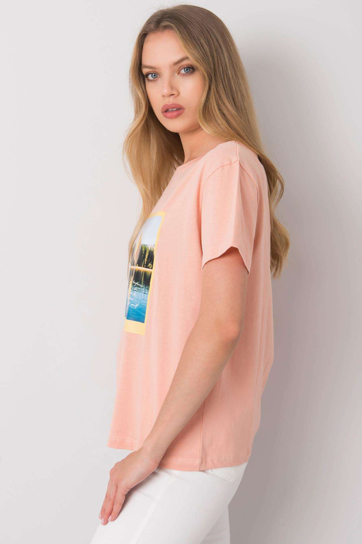 Lososové tričko s potiskem od Sollyho Lososové tričko s potiskem od Sollyho