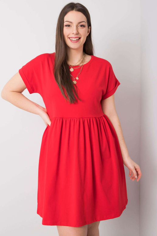 Červené bavlněné šaty Molly velké...