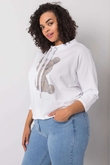 Aurea bílá bavlněná halenka