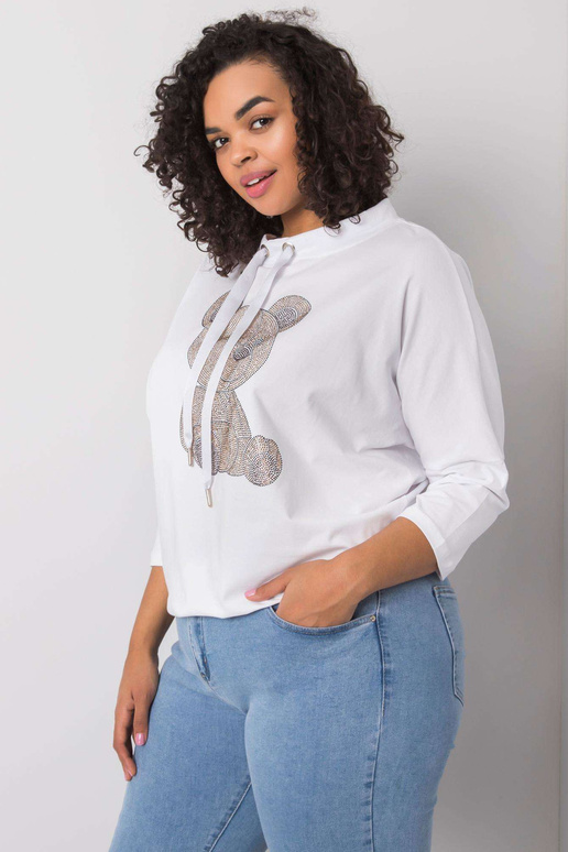 Aurea bílá bavlněná halenka