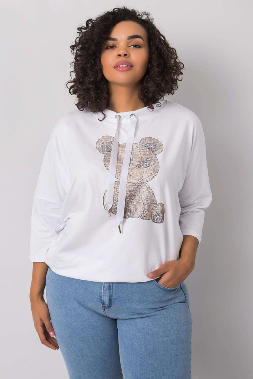 Aurea bílá bavlněná halenka