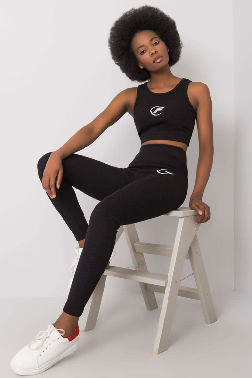 Černý sportovní set Hailie FOR FITNESS Černý sportovní set Hailie FOR FITNESS