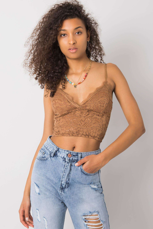 Top Zorinne OCH BELLA Camel Lace Top Top Zorinne OCH BELLA Camel Lace Top