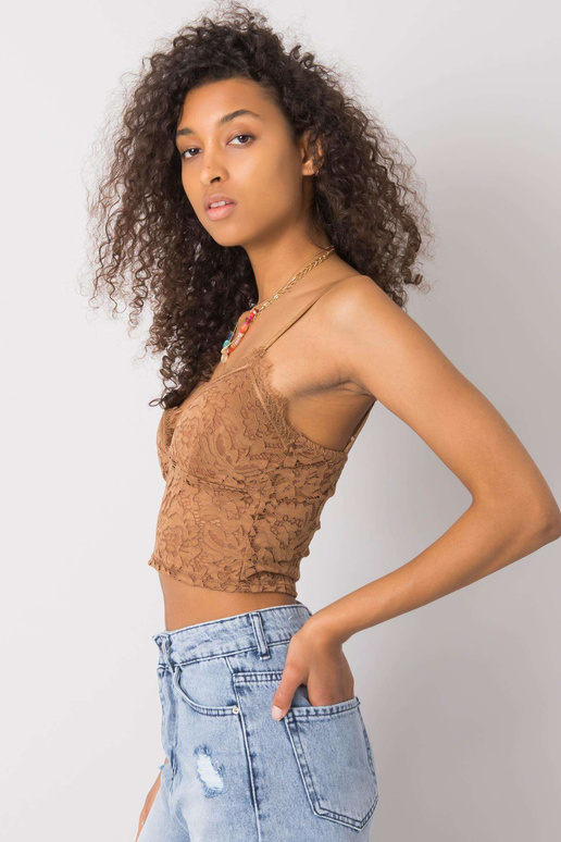 Top Zorinne OCH BELLA Camel Lace Top Top Zorinne OCH BELLA Camel Lace Top