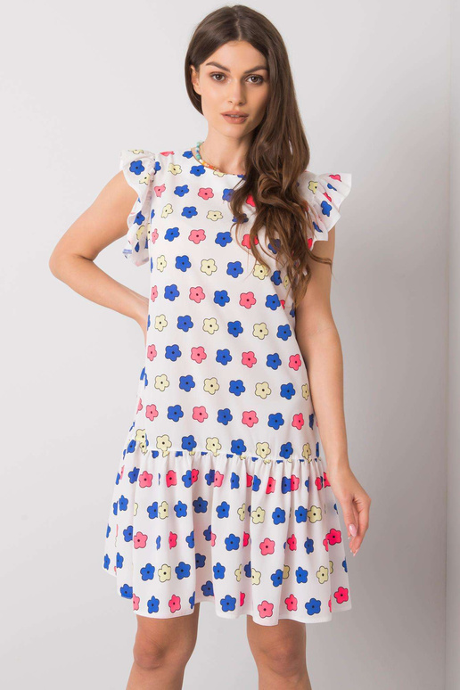 Bílé volánové šaty Eria