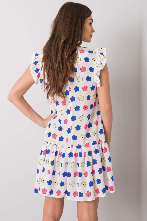 Bílé volánové šaty Eria