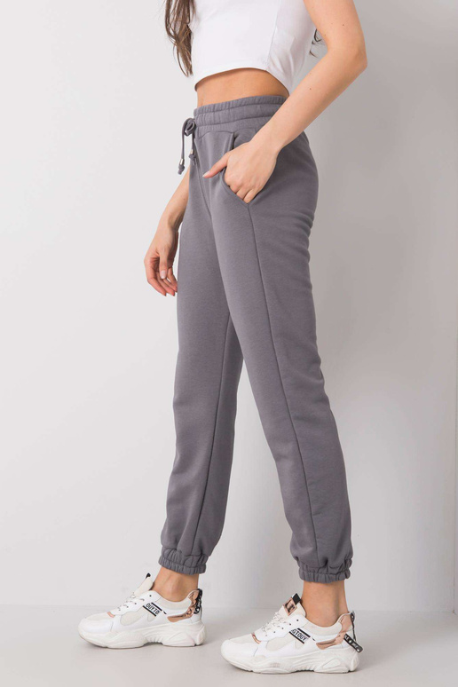 Tmavě šedé kalhoty Agueda RUE PARIS