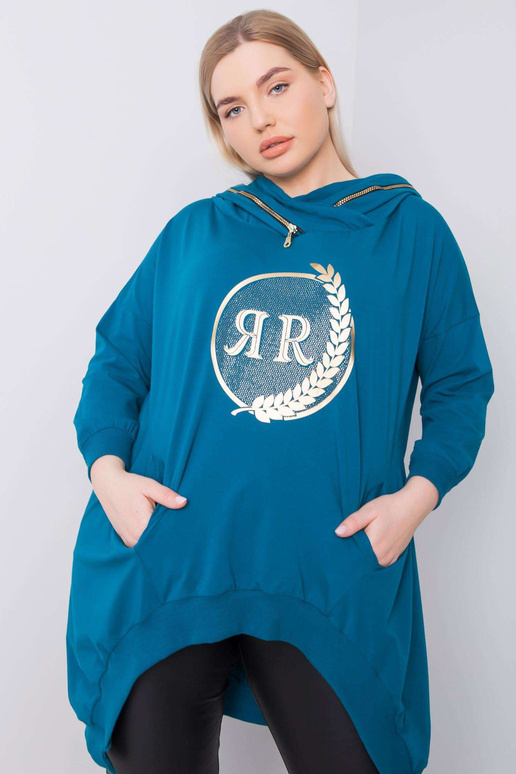 Fantasy mikina s kapucí Marine Plus Size