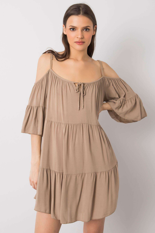 Velbloudí šaty Veronique OH BELLA Velbloudí šaty Veronique OH BELLA