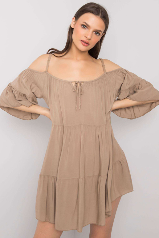 Velbloudí šaty Veronique OH BELLA Velbloudí šaty Veronique OH BELLA