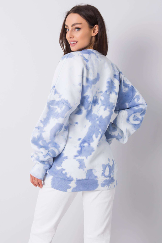 Modrá kravatová mikina Tamara RUE PARIS