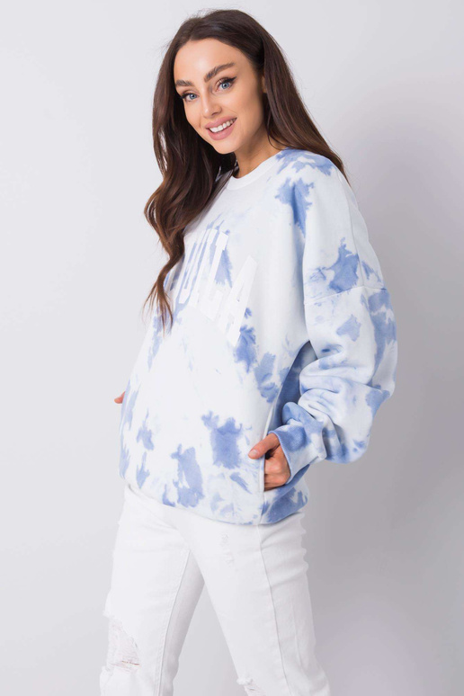 Modrá kravatová mikina Tamara RUE PARIS