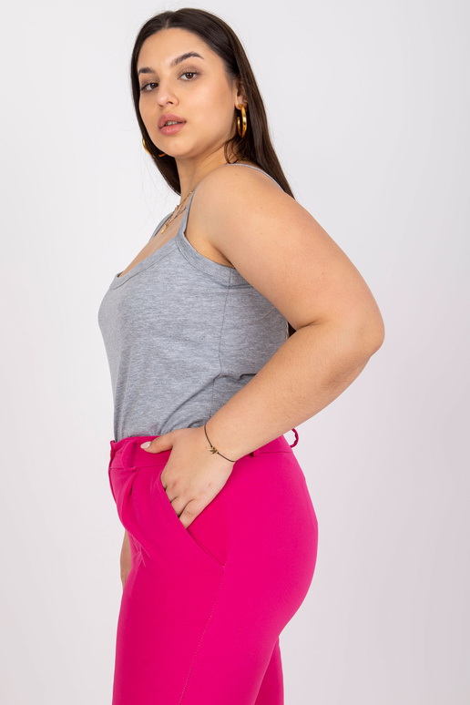 Šedý top velikosti plus se Scarlette...