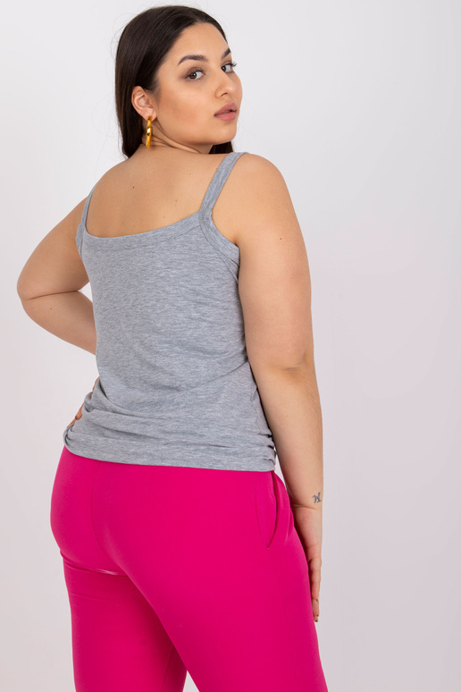 Šedý top velikosti plus se Scarlette...