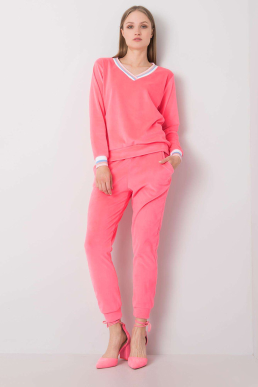 Růžový sametový set Esti RUE PARIS