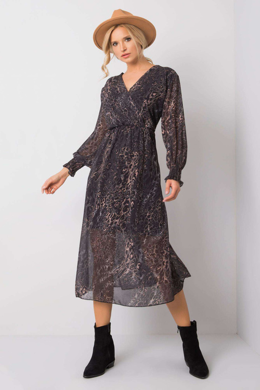 Šaty-TW-SK-BI-9033.75-černo-béžové