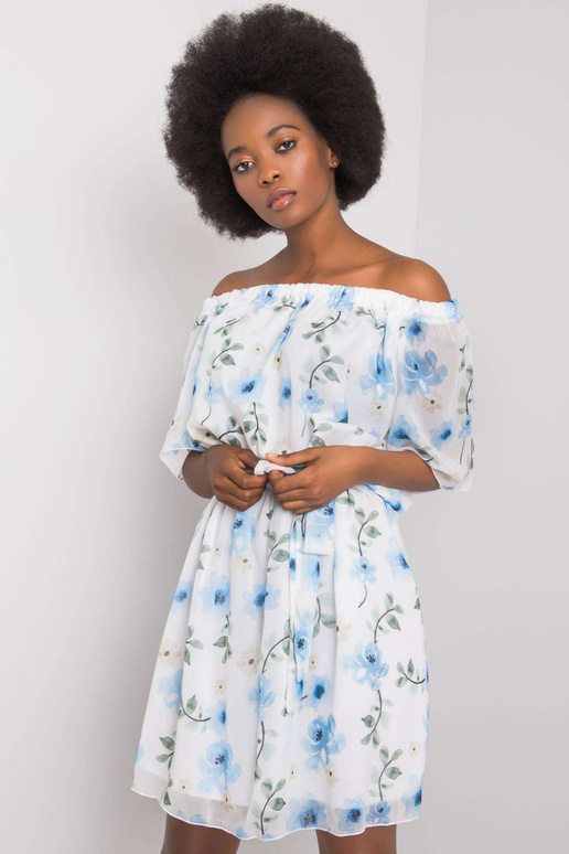 Bílé květinové šaty Yamileth