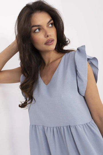 Modré společenské šaty...