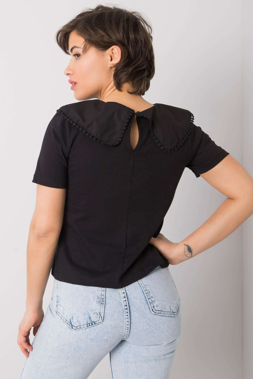 Černá halenka s límečkem Kaysie RUE...