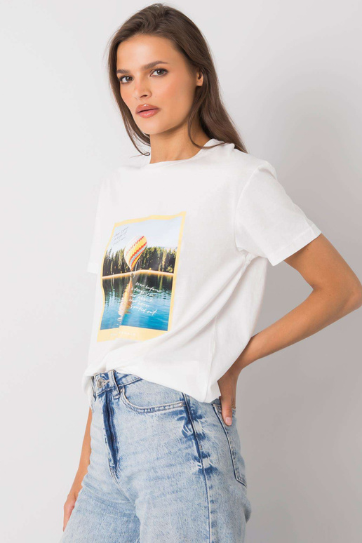 Ecru tričko s potiskem Solly Ecru tričko s potiskem Solly