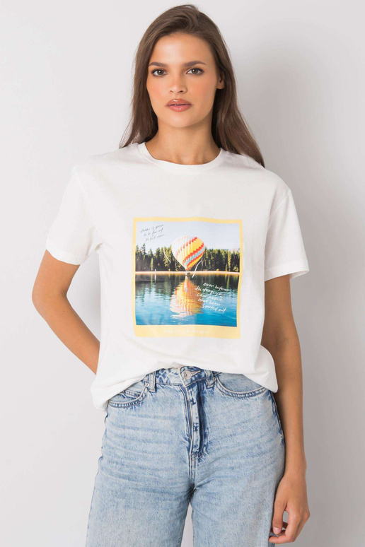 Ecru tričko s potiskem Solly Ecru tričko s potiskem Solly