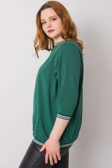 Tmavě zelená blůza plus... 2