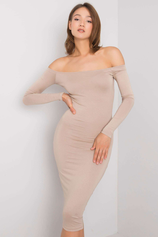 Béžové šaty Margaux RUE PARIS