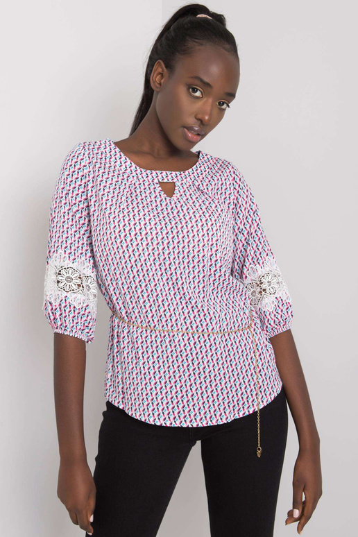 Bílá a růžová halenka s Jazminovými...