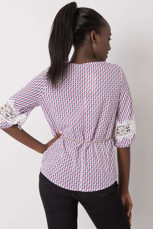 Bílá a růžová halenka s Jazminovými...