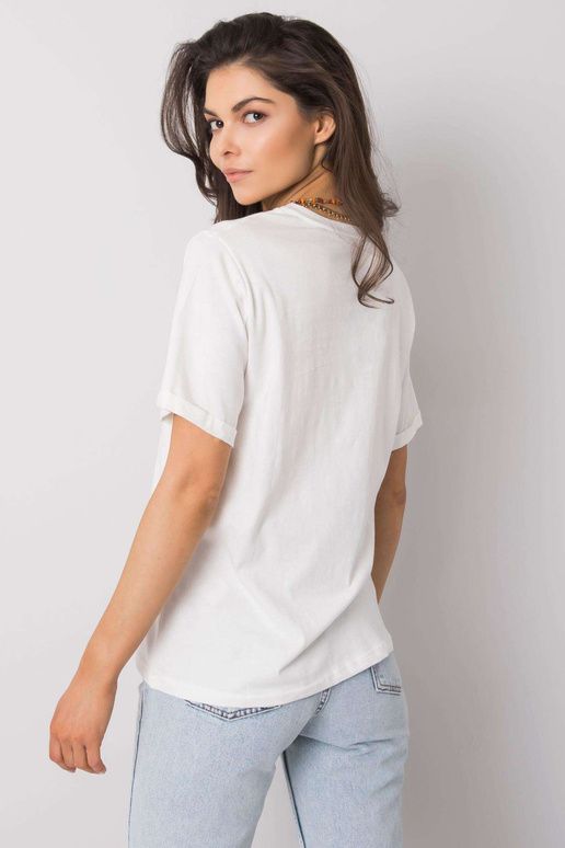 Bílé tričko s potiskem Dael Bílé tričko s potiskem Dael