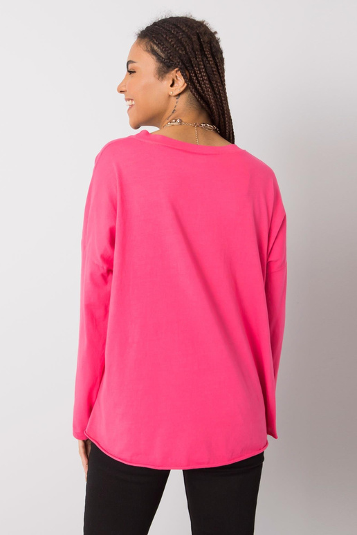 Růžová halenka s dlouhým rukávem Miriana